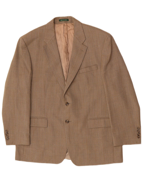 Ralph Lauren Veste blazer régulière pour homme UK 44 2XL Marron à chevrons