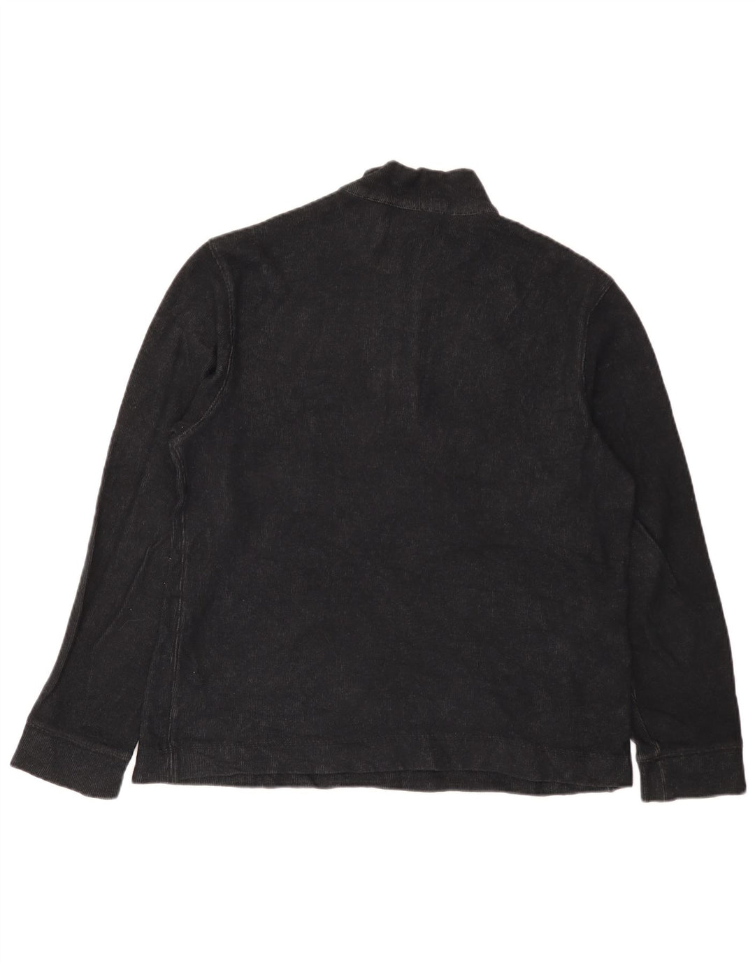 Calvin Klein Pull à col zippé pour homme en coton noir moyen