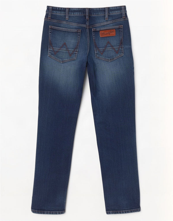 Wrangler Jean Droit Greensboro W36 L30 Homme Bleu Coton