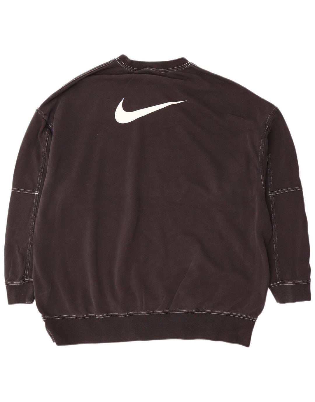 Nike Sweat-shirt coupe ample pour homme en coton noir Taille S