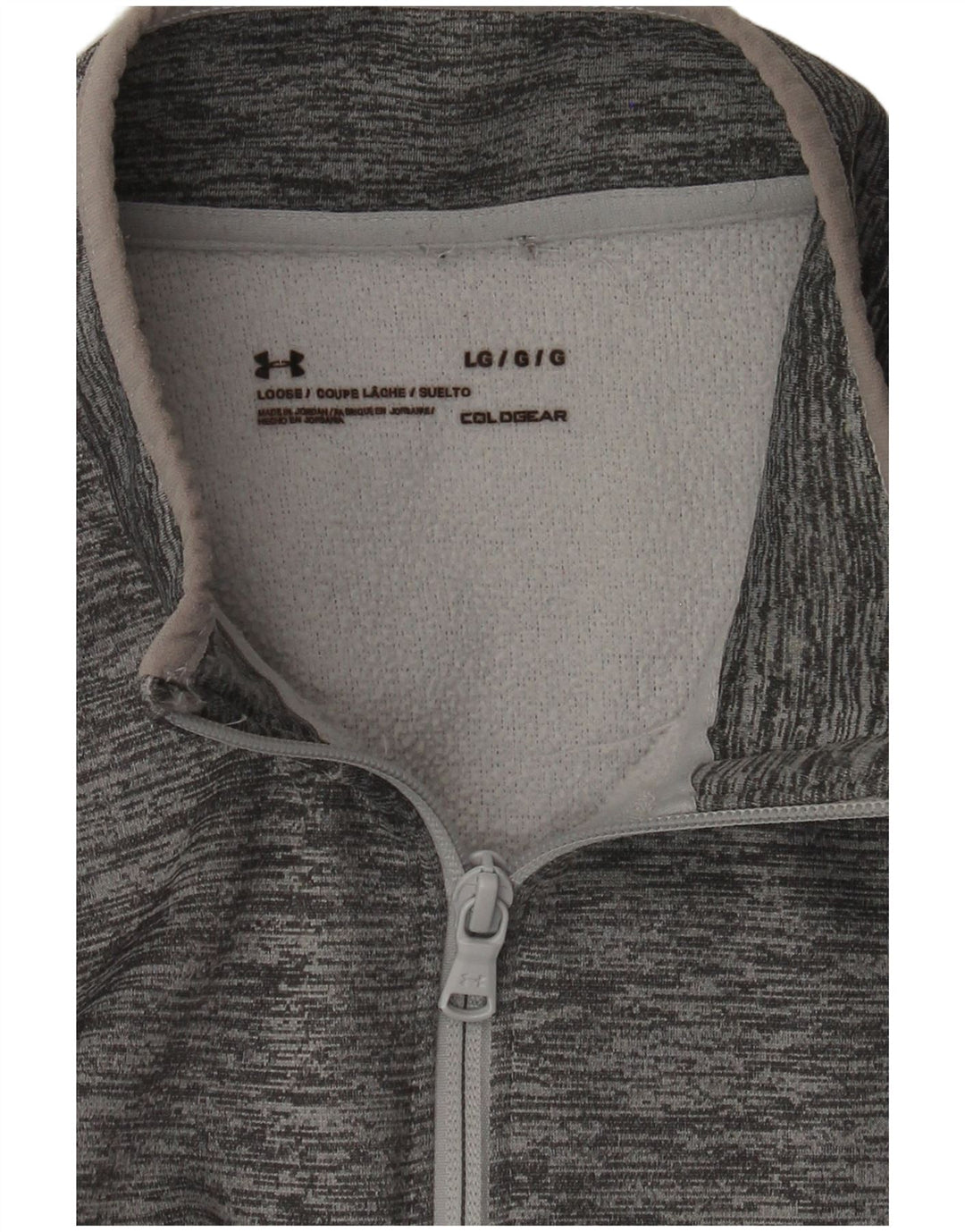 Under Armour Haut de Survêtement Cold Gear Pullover Homme Gris Moucheté