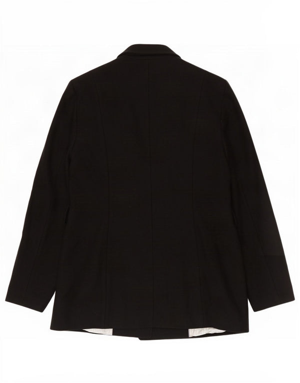 Ted Baker Veste blazer à 1 bouton pour femme Taille 4 Grande laine noire