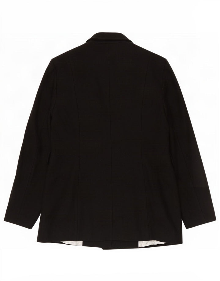 Ted Baker Veste blazer à 1 bouton pour femme Taille 4 Grande laine noire