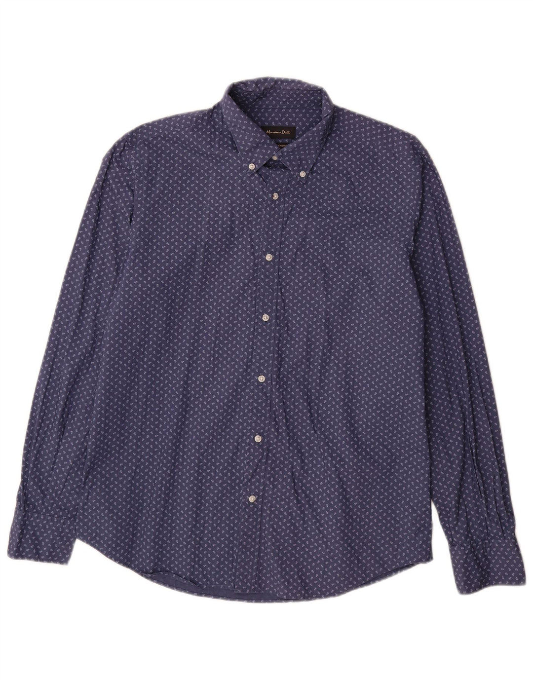 Zara Chemise Homme Large Bleu Marine Floral