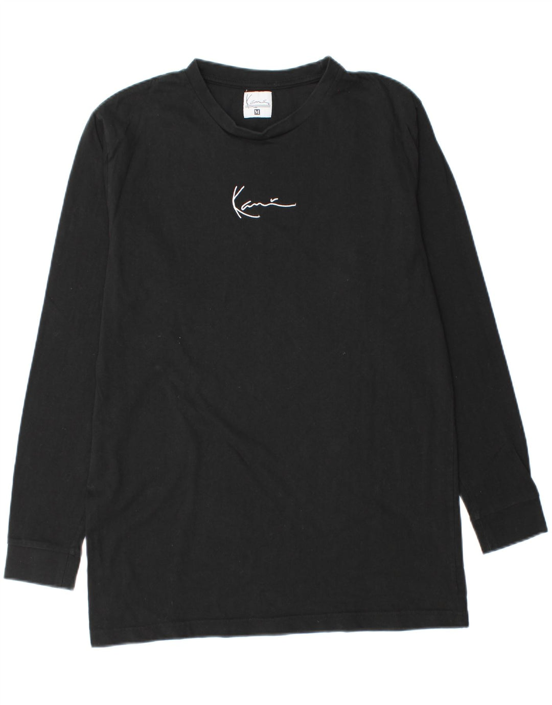 KARL KANI Mens Graphic Top Long Sleeve Medium Black Cotton Vintage Karl Kani and Second-Hand Karl Kani from Messina Hembry 