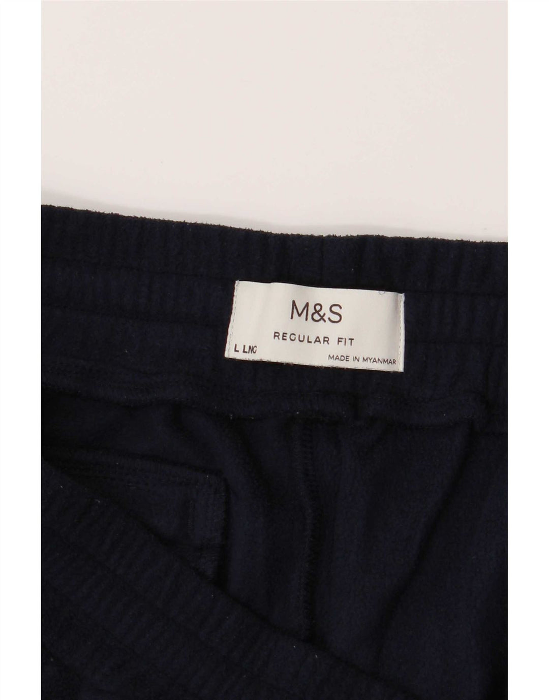 Marks & Spencer Pantalon de survêtement en polaire pour homme Large Bleu marine Polyester