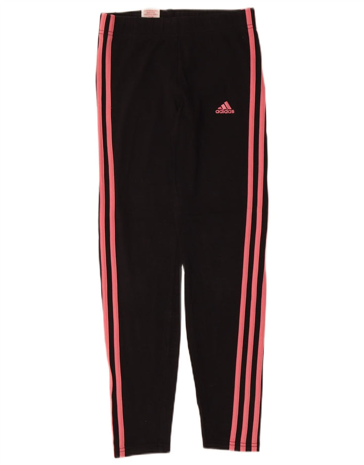 ADIDAS Pantalon de survêtement fille 13-14 ans noir coton