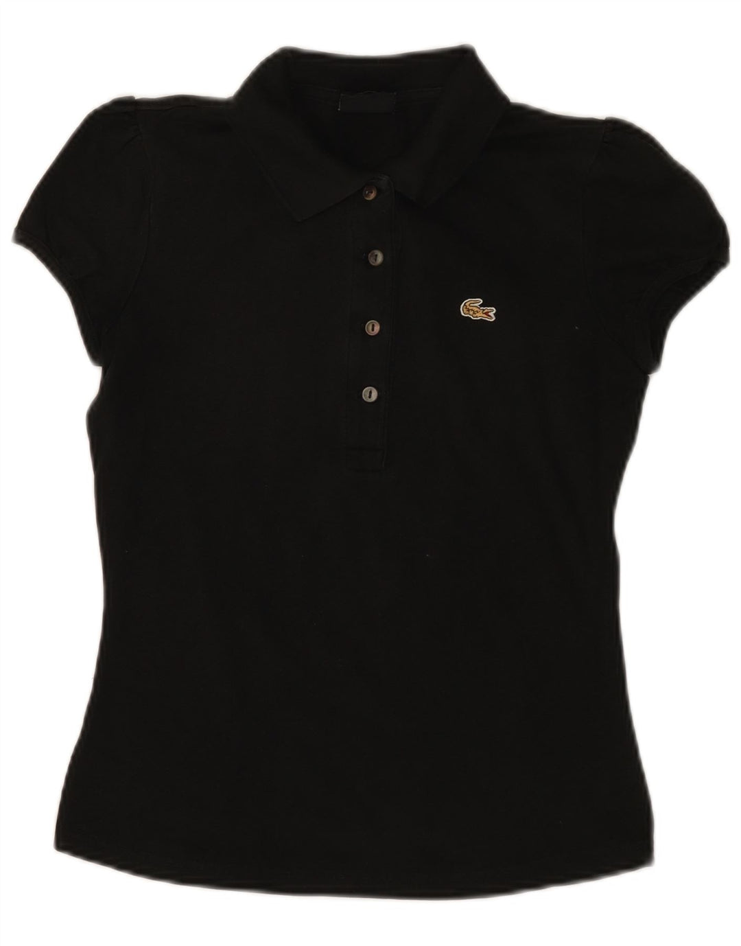 LACOSTE Polo Femme Taille 38 Moyen Noir