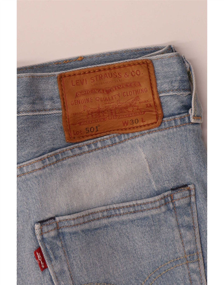 Levi's Short en Jean 501 W30 Homme Bleu Moyen