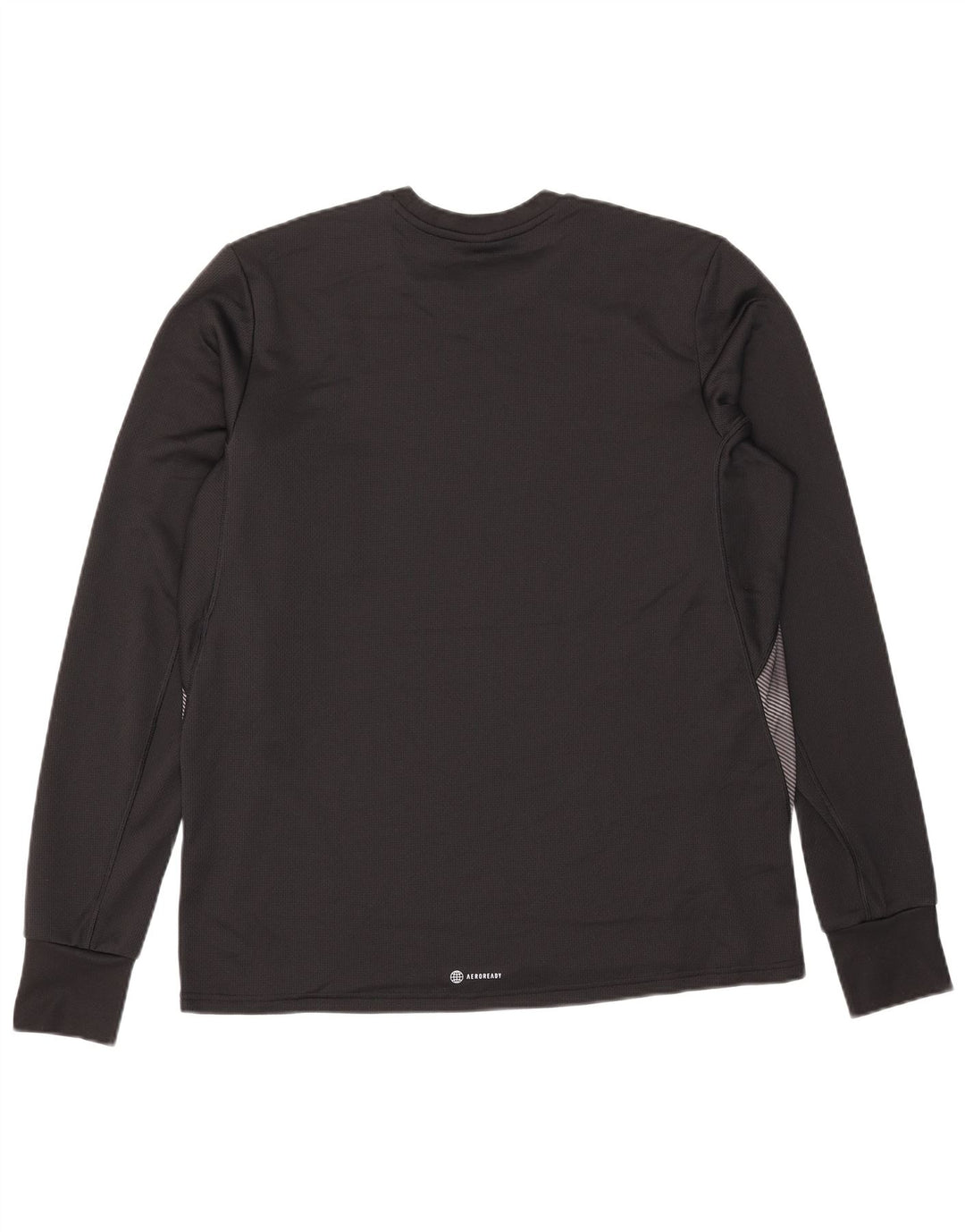 Adidas Hommes Aeroready Haut à manches longues Grand Noir Colorblock Polyester