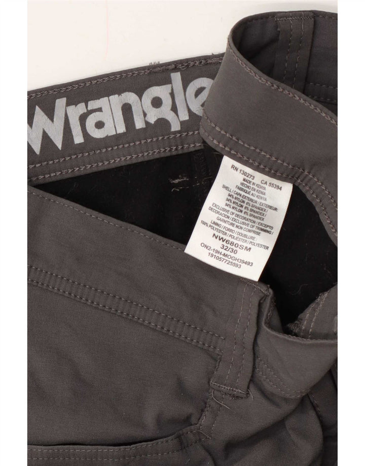 Wrangler Pantalon Cargo Droit Homme W32 L30 Nylon Gris