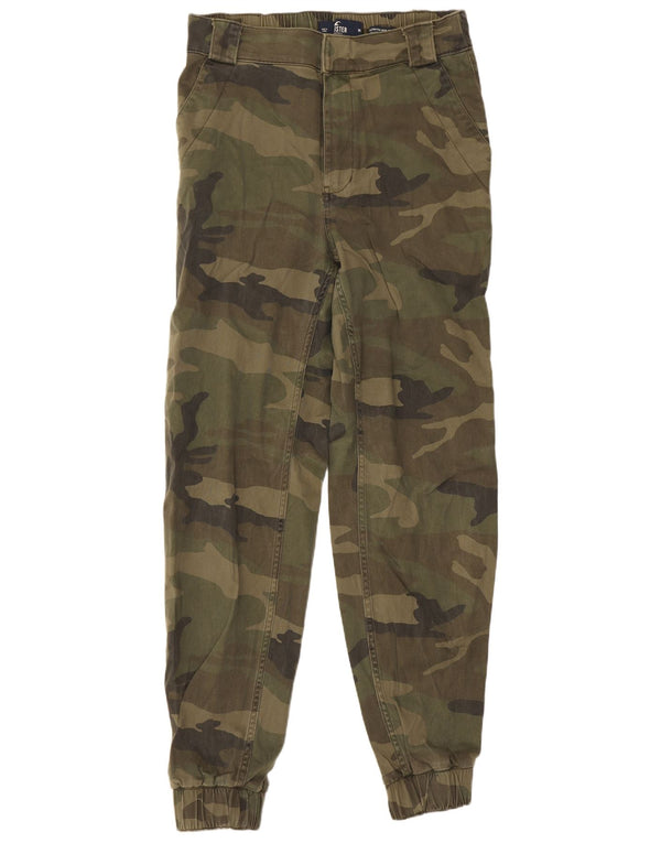 Hollister Pantalon décontracté taille haute pour femme Medium W29 L29 Kaki Camouflage