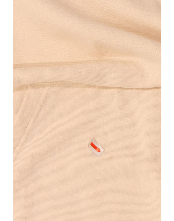 LEE Pull à capuche graphique pour homme Grand coton beige