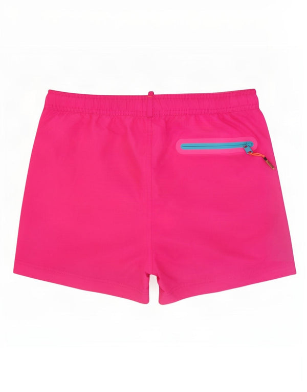 Superdry Short de bain XL pour homme en polyester color block rose