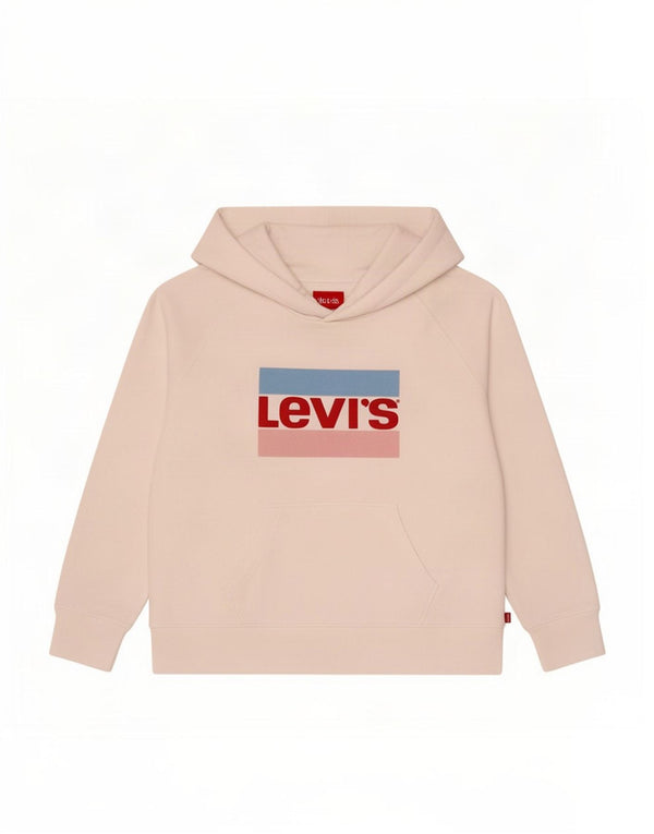 Levi's Pull à capuche graphique surdimensionné pour femme UK 10 Small Blanc