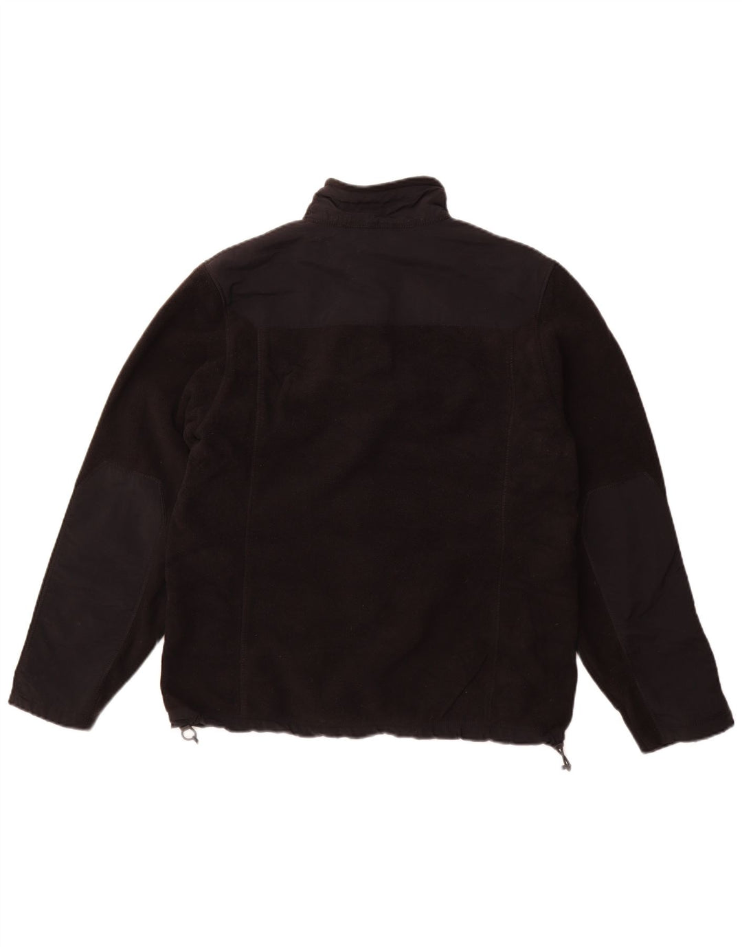 Eddie Bauer Mens Fleece Jacket UK 38 Medium Black Polyester