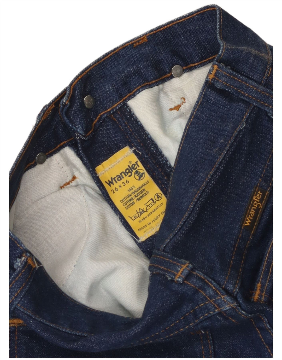 Wrangler Jean droit femme W26 L28 bleu coton