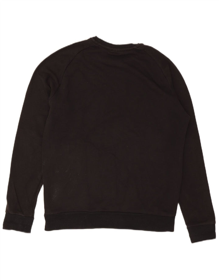 Adidas Sweat-shirt graphique pour homme en coton noir moyen