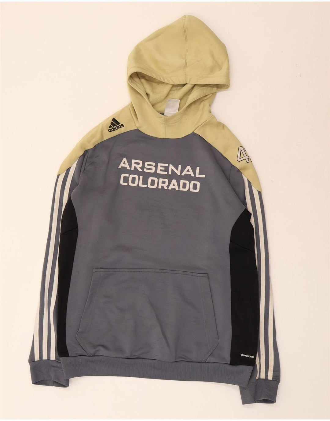 ADIDAS Pull à capuche Arsenal Colorado pour femme UK 16/18 Large Gris