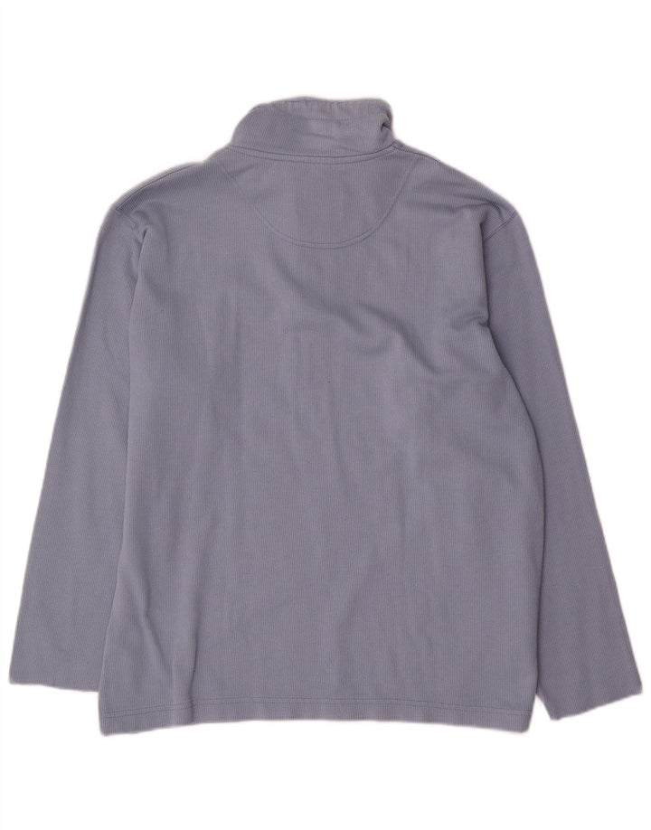 Champion Sweat-Shirt Col Zippé Homme Bleu Moyen Coton
