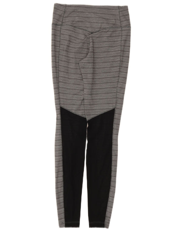 Nike Legging Dri Fit pour femme UK 8 Small Gris Colorblock Nylon