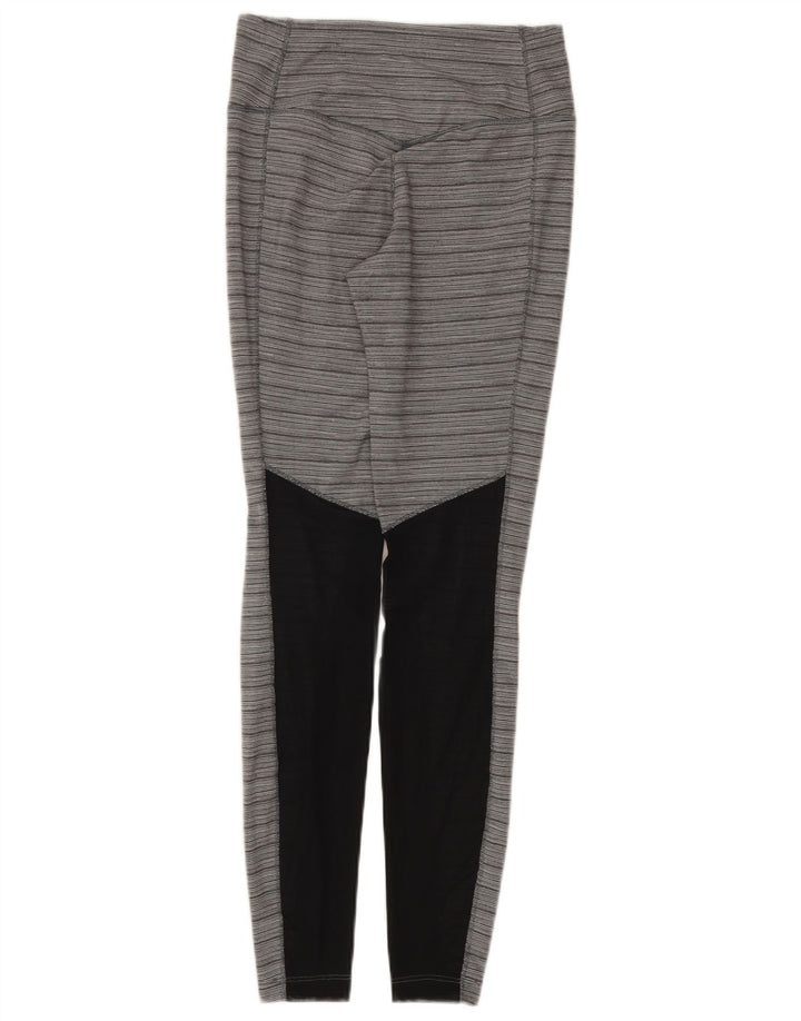 Nike Legging Dri Fit pour femme UK 8 Small Gris Colorblock Nylon
