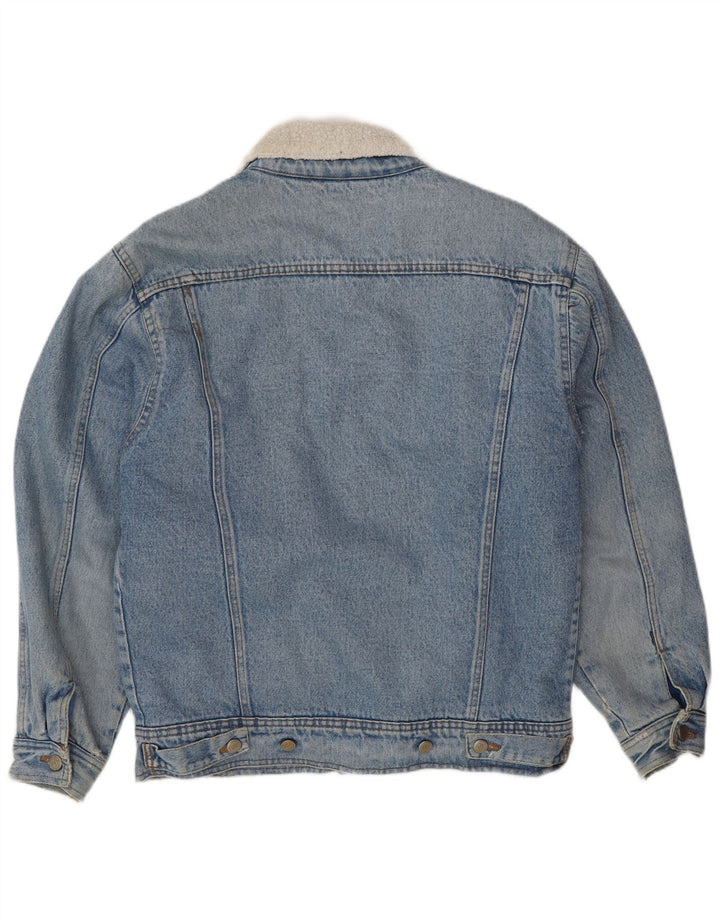 POP 84 Veste Sherpa en jean pour homme UK 38 Bleu moyen