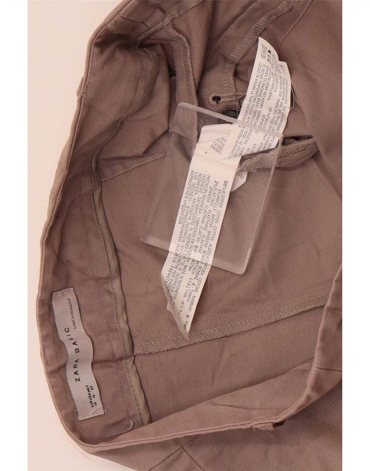 Zara Short décontracté pour femme moyen W28 en coton marron