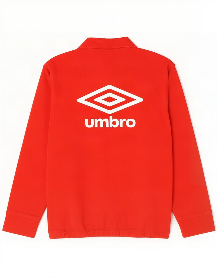Umbro Hommes Graphique Pull Survêtement Top Veste Grand Rouge Coton