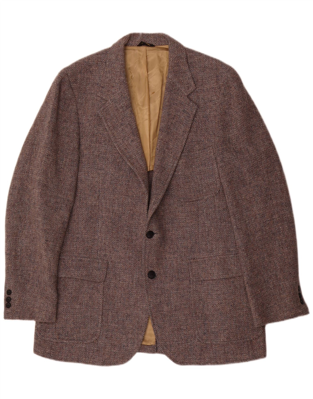Harris Tweed Veste Blazer 2 Boutons Homme UK 38 Laine Gris Moyen