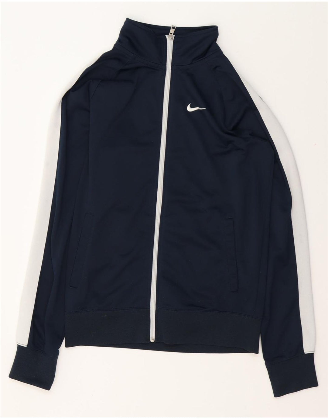 NIKE Veste de survêtement pour homme Petit polyester color block bleu marine