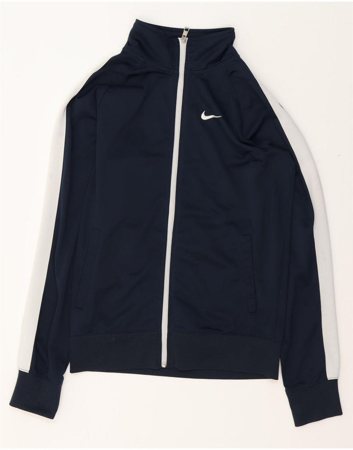NIKE Veste de survêtement pour homme Petit polyester color block bleu marine