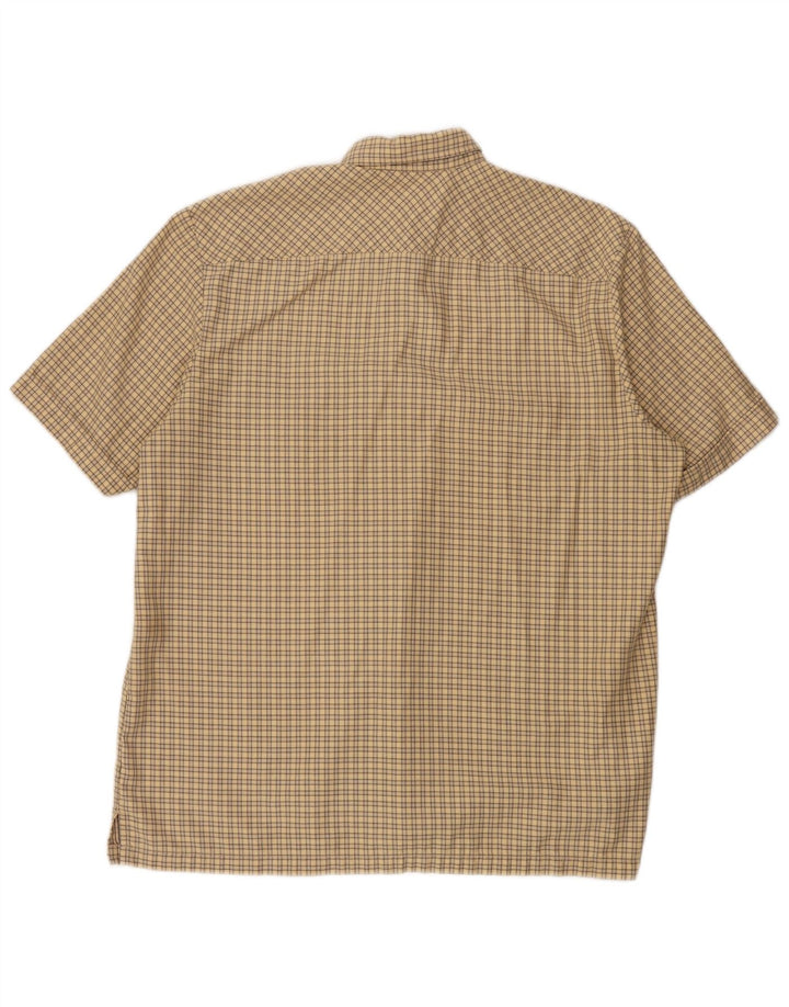 Levi's Chemise à Manches Courtes Homme Beige Carreaux Coton
