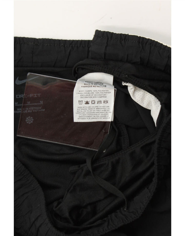 NIKE Womens Dri Fit Sport Shorts UK 14 Medium  Black Colourblock Polyester Vintage Nike and Second-Hand Nike from Messina Hembry 