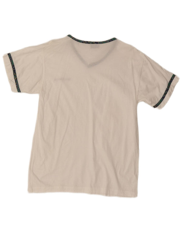 Roccobarocco T-Shirt Homme Coton Blanc Moyen