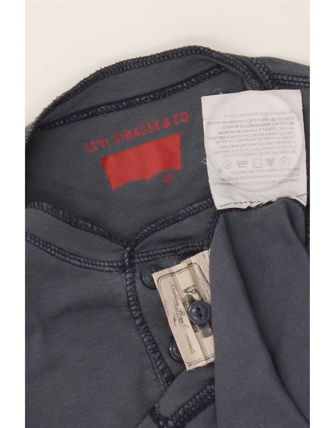 Levi's Top Manches Longues Homme Bleu Marine Moyen Coton