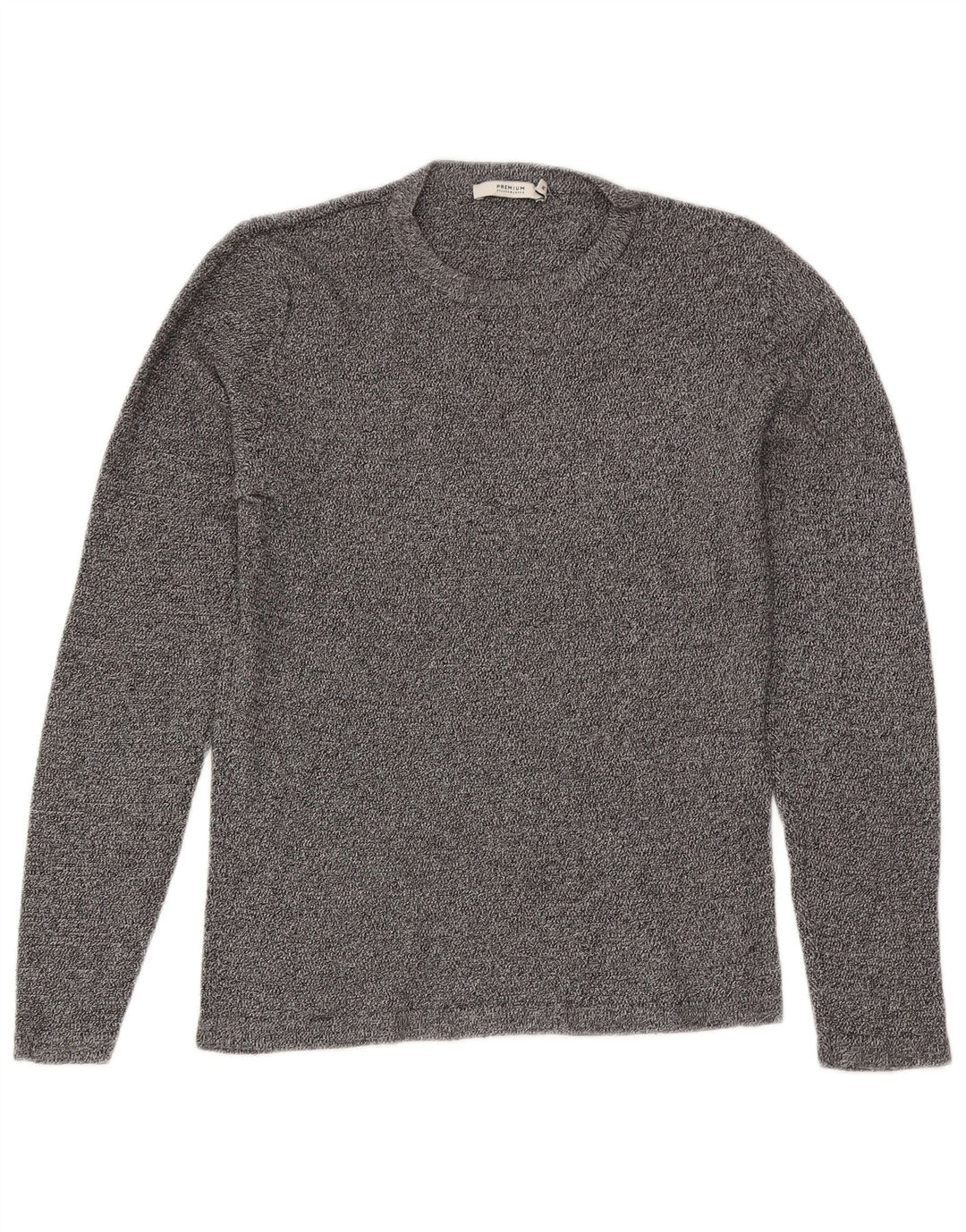 Jack & Jones Pull Col Rond Homme Gris Moyen Moucheté Coton