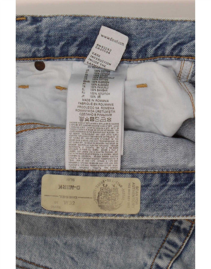 Diesel Short D-Mirk Slim Denim W32 Homme Bleu Moyen Coton