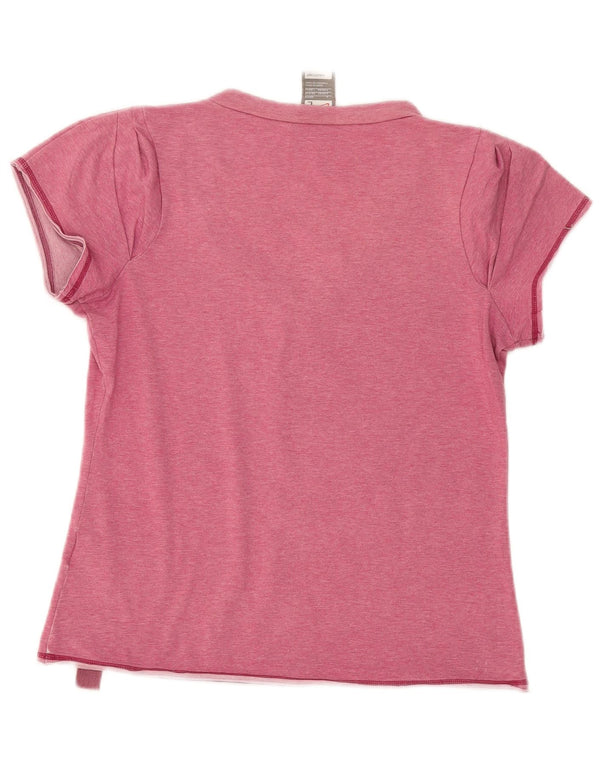 Nike T-shirt graphique pour femme UK 14/16 Grand coton floral rose