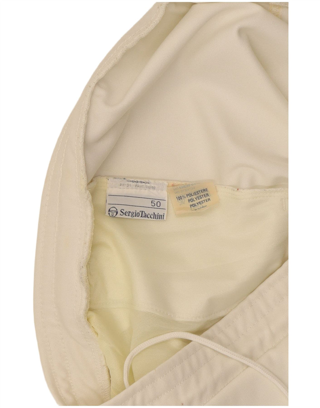 Sergio Tacchini Short de Sport Femme IT 50 XL Blanc Polyester