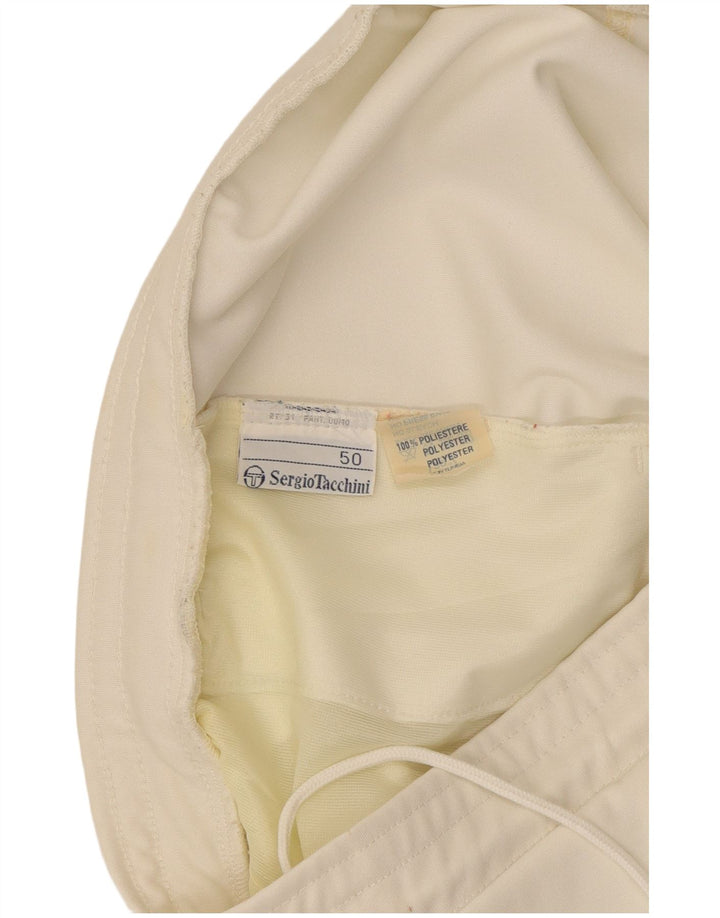 Sergio Tacchini Short de Sport Femme IT 50 XL Blanc Polyester