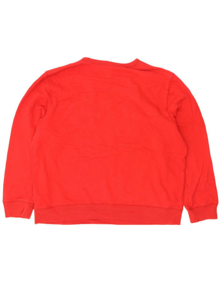 Gap Sweat-shirt graphique pour homme en coton rouge 2XL