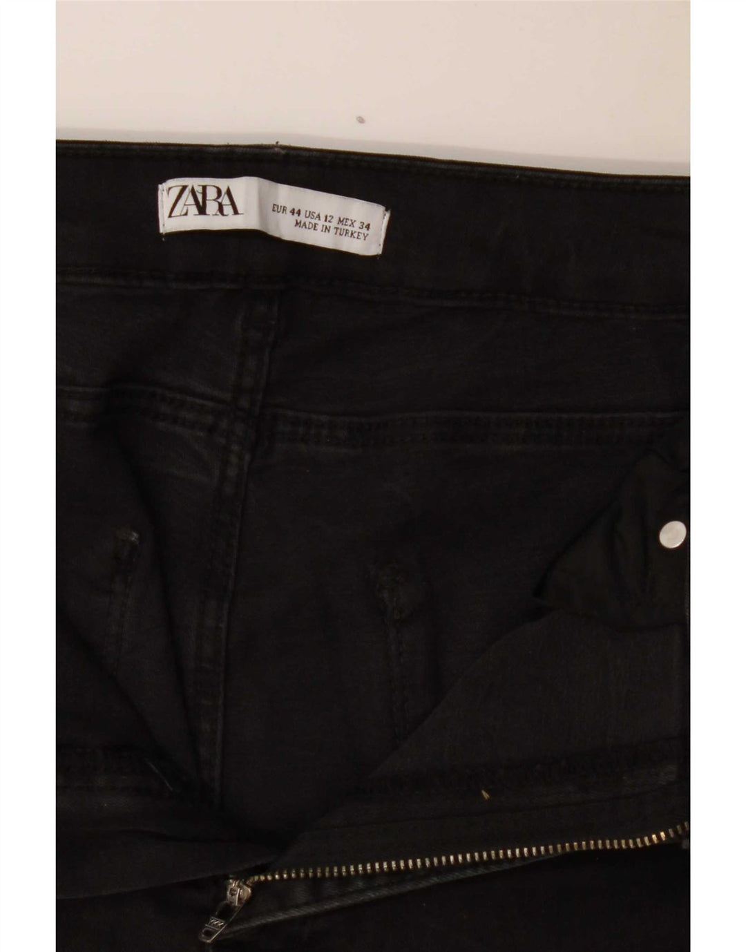 Zara Jean Slim Femme EU 44 XL W34 L24 Noir