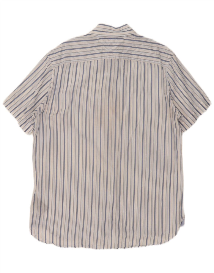 Tommy Hilfiger Chemise à Manches Courtes Homme Bleu Moyen Rayé