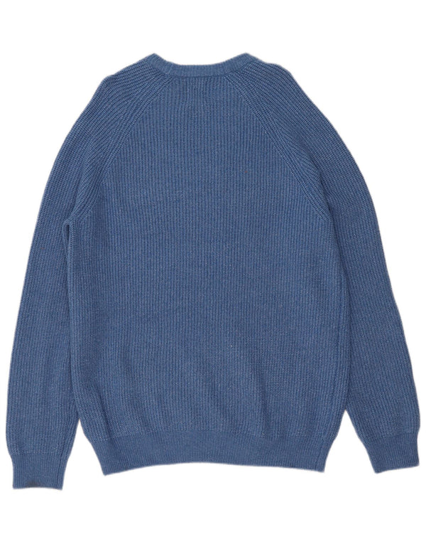 Marks & Spencer Pull à col rond pour homme en polyamide moucheté bleu moyen