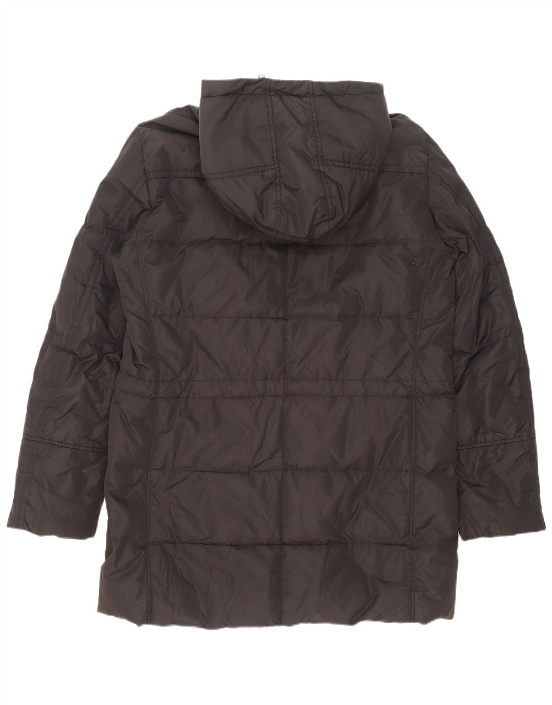 PEUTEREY Manteau matelassé à capuche pour homme UK 40 Large Noir Polyester