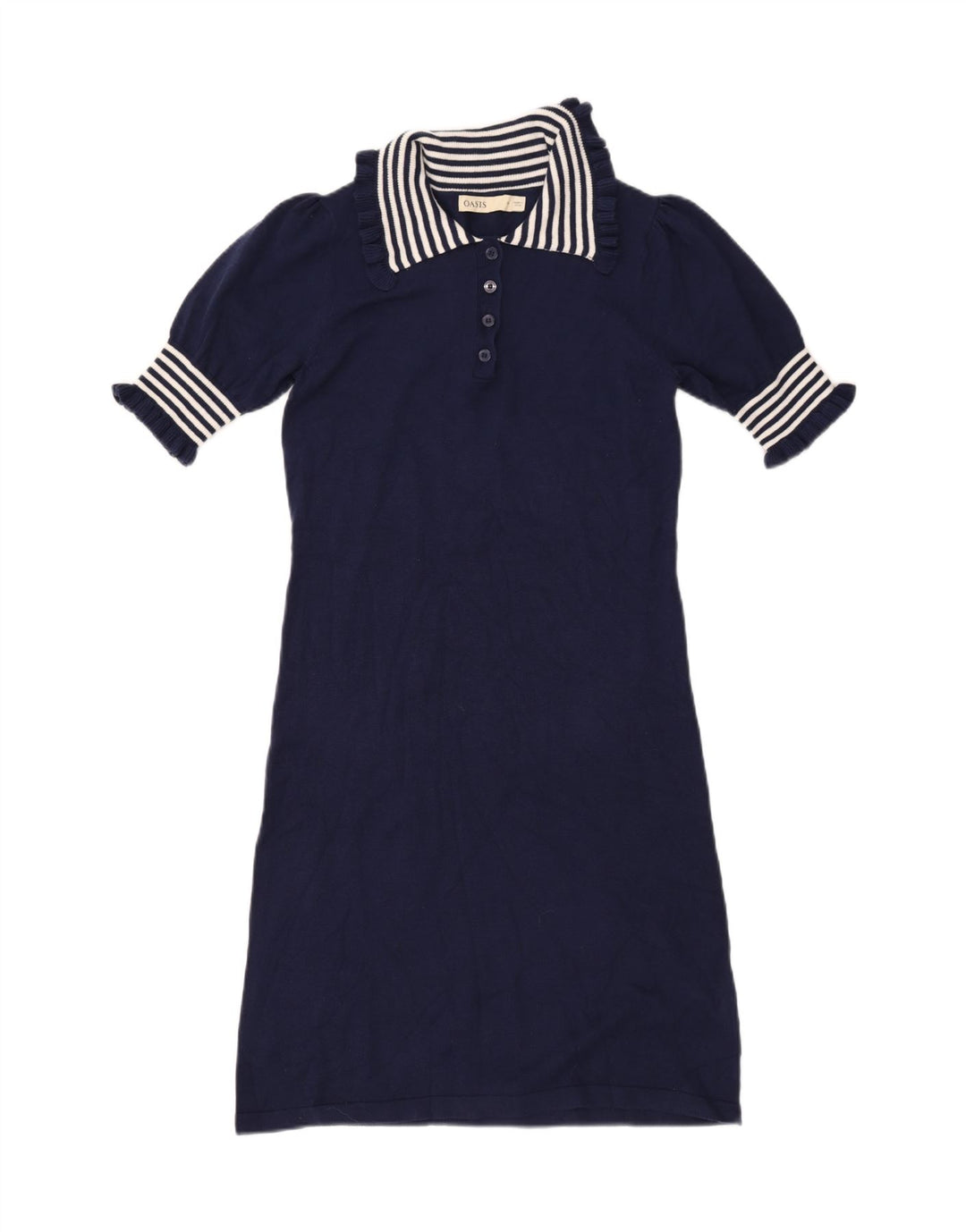OASIS Womens Basic Dress UK 6 XS Navy Blue Acrylic Vintage Oasis and Second-Hand Oasis from Messina Hembry 