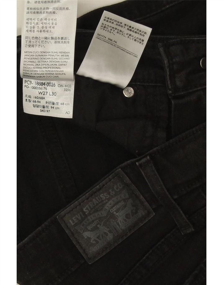 Levi's Jean Slim 712 Femme W27 L28 Noir Coton