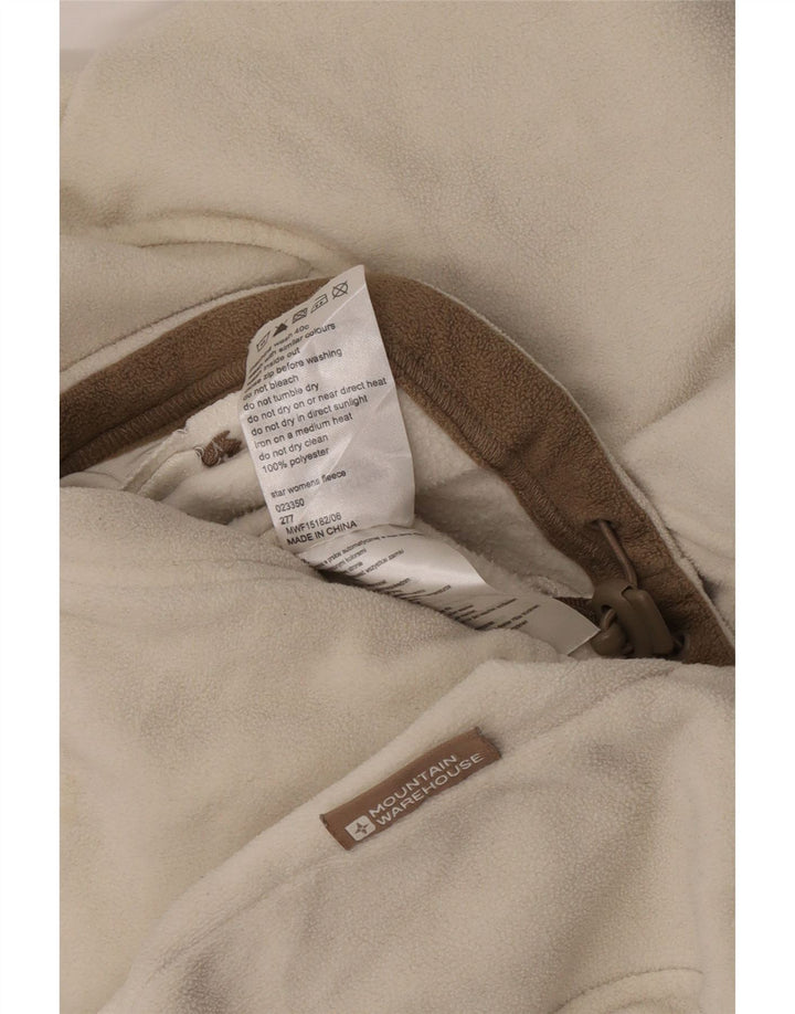 Mountain Warehouse Veste polaire pour femme UK 14 Medium Blanc cassé Polyester