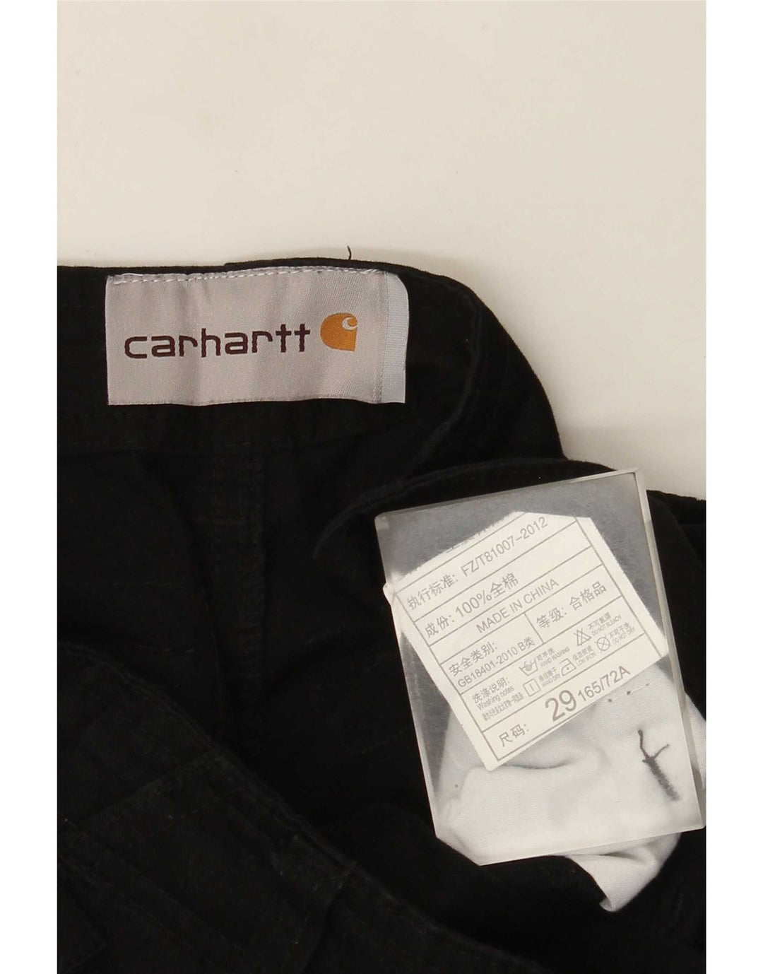 Carhartt Pantalon cargo droit pour homme W29 L28 Noir